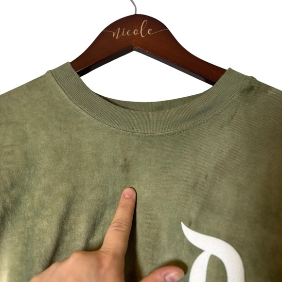 Disney Women’s Tie Dye Green/White Spirit Jersey- Size Large - Picture 3 of 7